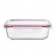 Pote Hermético 370ml 14,5cm De Comprimento Retangular Vidro Borossilicato Com Tampa